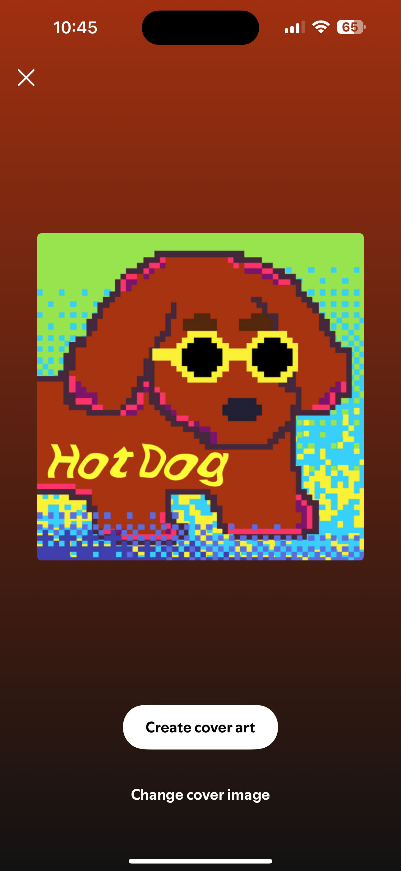Hot Dog Album Art - Playlist Art by Winsome Yuen